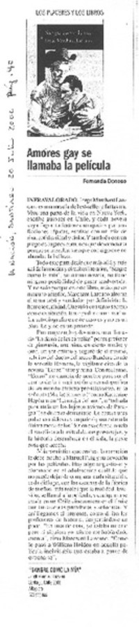 Amores gay se llamaba la película