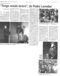 "Tengo miedo torero", de Pedro Lemebel