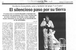 El silencioso paso por su tierra