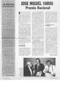 José Miguel Varas Premio Nacional