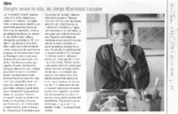 Sangre como la mía, de Jorge Marchant Lazcano.