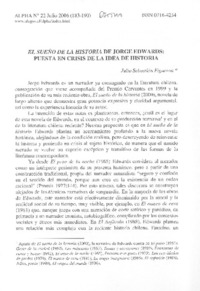 el sueño de la historia de Jorge Edwards