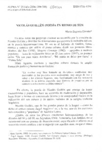 Nicolás Guillén, poesía en ritmo son