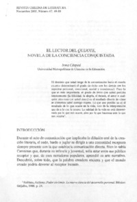 El lector del Quijote