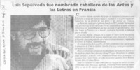 Luis Sepúlveda fue nombrado caballero de las artes y las letras en Francia