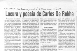 Locura y poesía de Carlos de Rokha