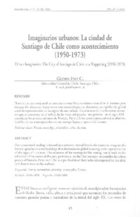 Imaginarios urbanos: La ciudad de Santiago de Chile como acontecimiento (1950-1973)