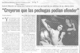 "Creyeron que la pechugas podían ofender" (entrevista)