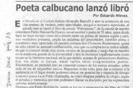 Poeta calbucano lanzó libro