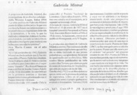 Gabriela Mistral