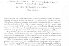 El Poeta que donaba bibliotecas