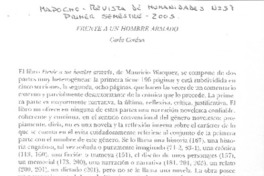 Frente a un hombre armado