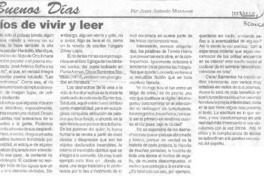 Ríos de vivir y leer