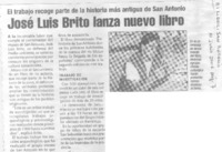 José Luis Brito lanza nuevo libro