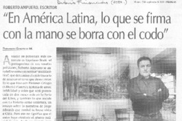 "En América Latina, lo que se firma con la mano se borra con el codo"