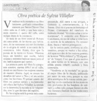 Obra poética de Sylvia Villaflor