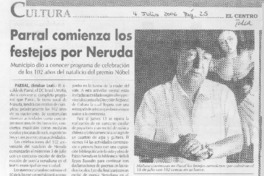 Parral comienza los festejos por Neruda
