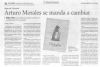 Arturo Morales se manda a cambiar