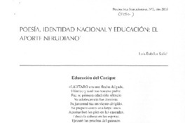 Poesía, identidad nacional y educación