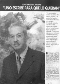 "Uno escribe para que los quieran". [entrevista]