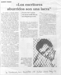 "Los escritores aburridos son una lacra"