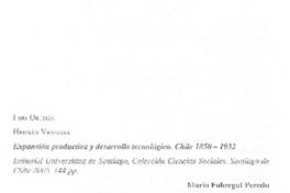 Expansión productiva y desarrollo tecnológico.