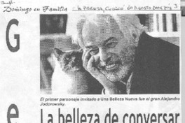 La belleza de conversar.