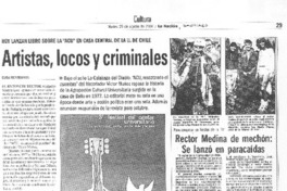 Artistas, locos y criminales.