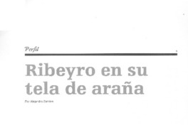 Ribeyro en su tela de araña.