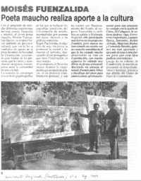 Poeta maucho realiza aoprte a la cultura