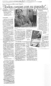 "Todos cargan con su pasado"