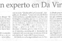 Habla un experto en Da Vinci