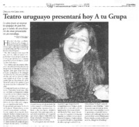 Teatro uruguayo presentará hoy A tu Grupa