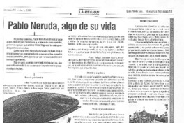 Pablo Neruda, algo de su vida