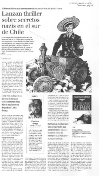 Lanzan thriller sobre secretos nazis en el sur de Chile