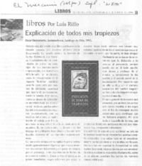 Explicación de todos mis tropiezos