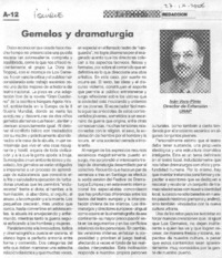 Gemelo y dramaturgia
