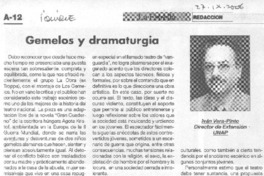 Gemelo y dramaturgia