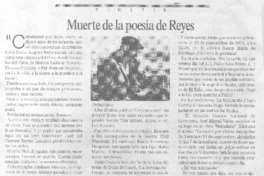 Muerte de la poesía de Reyes