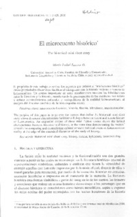 El microcuento histórico