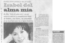 Isabel del alma mía