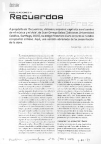 Recuerdos sin disfraz