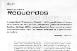 Recuerdos sin disfraz