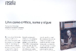 Lihn como crítico, suma y sigue