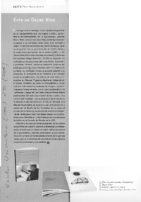 Éste es Óscar Ríos