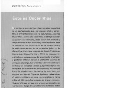Éste es Óscar Ríos