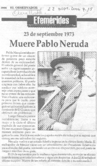 Muere Pablo Neruda