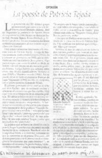 La poesía de Patricia Tejeda