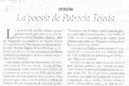 La poesía de Patricia Tejeda
