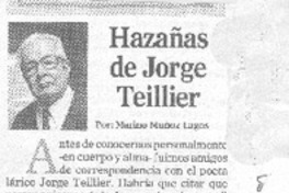 Hazañas de Jorge Teiller